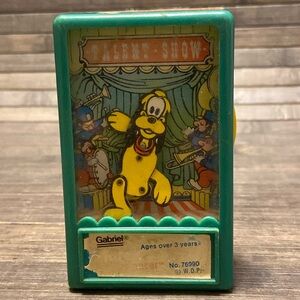 PLUTO Walt Disney Dancer Handheld Toy Talent Show Dancing Dog Gabriel 1975 Works